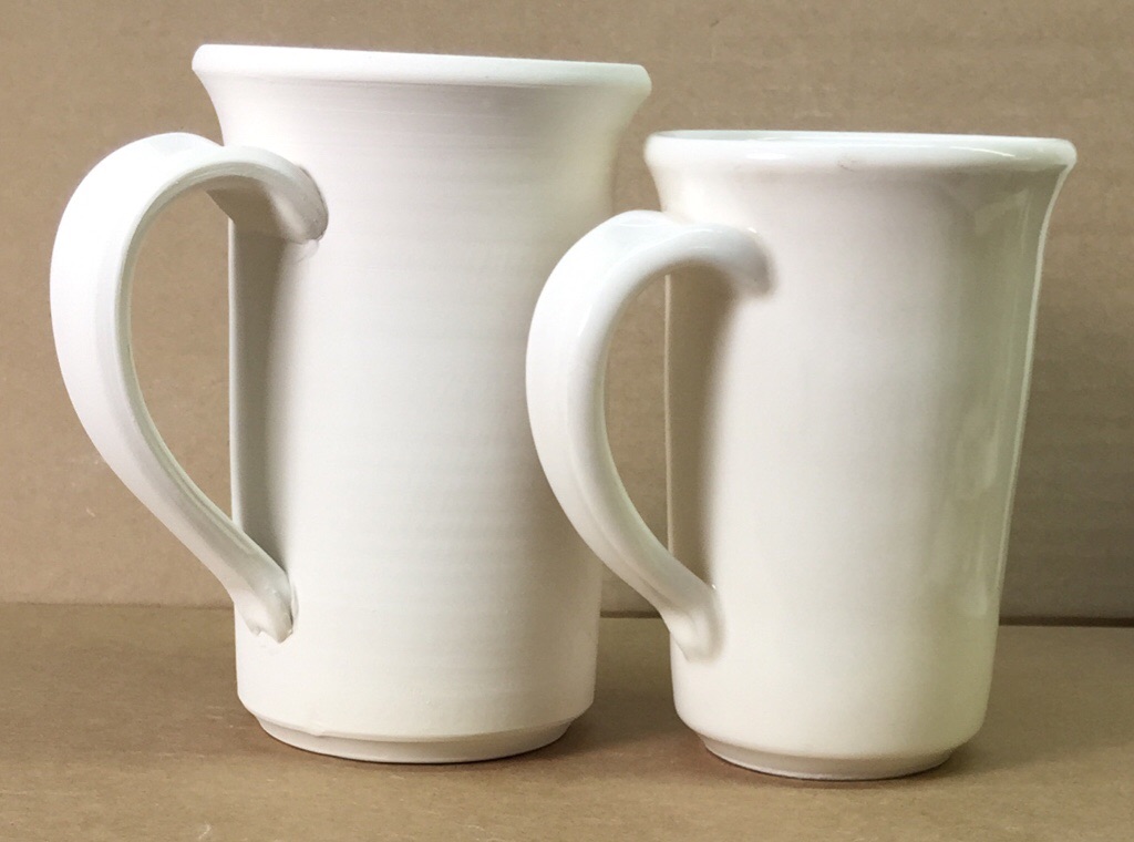 How much does a porcelain piece shrink on firing?