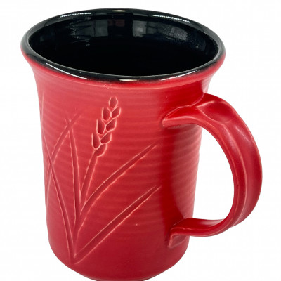 Matte red mug