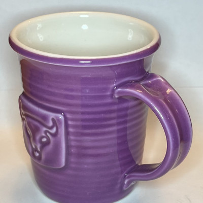 Purple translucent porcelain mug