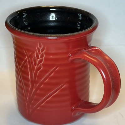 Matte red mug