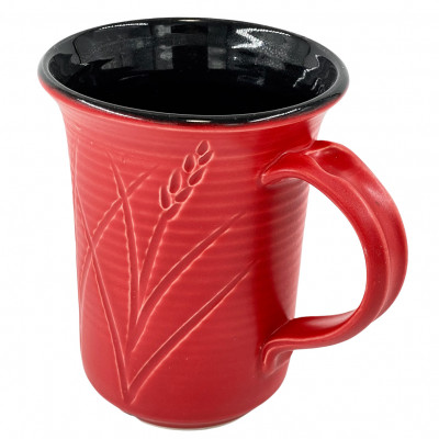 Matte red mug