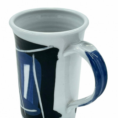Zero3 fritware porcelain hash-tag mug