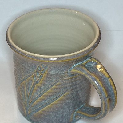 Rutile blue stoneware mug