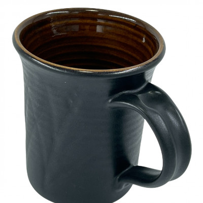 Gun metal black MNP porcelain mug