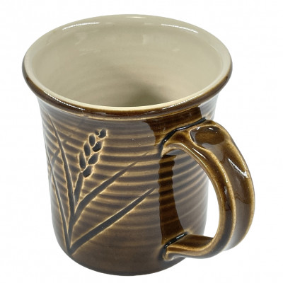 Dark honey-glazed MNS mug