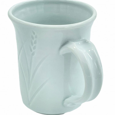 Translucent Polar Ice porcelain reduction-fired mug