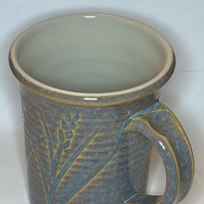 Rutile blue stoneware mug