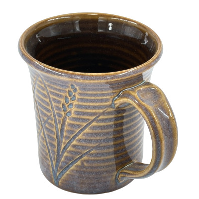 Rutile blue buff MNS stoneware mug