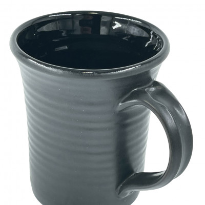 Black matte mug