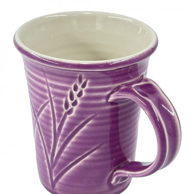 Purple translucent porcelain mug