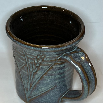 Rutile blue stoneware mug