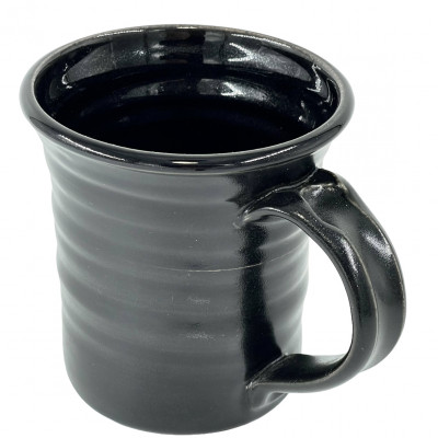 Black silky matte mug