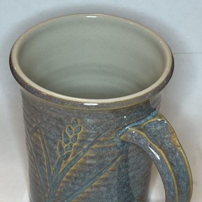 Rutile blue stoneware mug