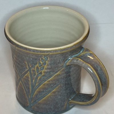 Rutile blue stoneware mug