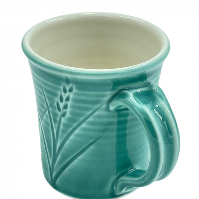 Copper blue-green Polar Ice porcelain mug